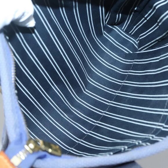 LOUIS VUITTON Antigua Cabas PM Tote Bag Canvas Blue Black M40090 LV Auth BA3231 - Picture 13 of 16